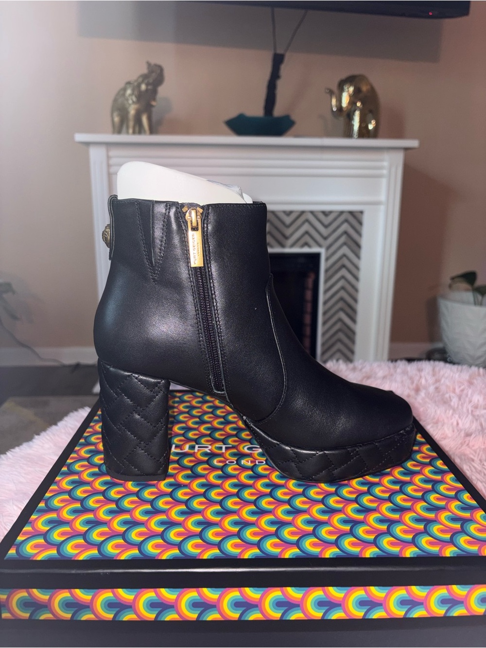 Kurt Geiger ‘Kensington’ Platform Ankle Boots